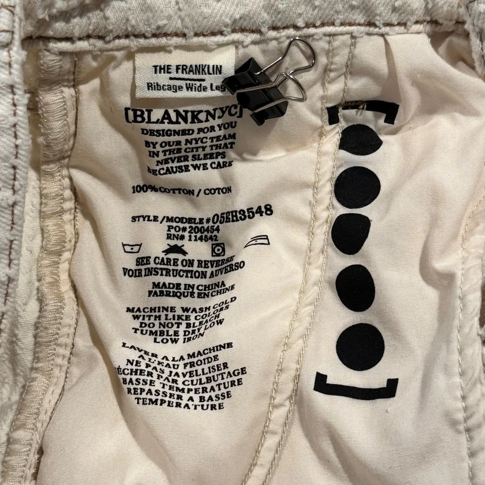 BLANKNYC Franklin Ribcage Wide Leg Cargo Pants Vibe Out High Rise Utility 24